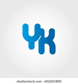logo letters yk blue