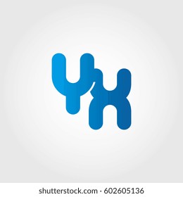 logo letters yx blue