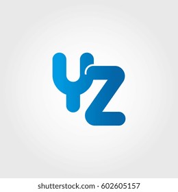 logo letters yz blue
