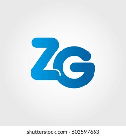 logo letters zg blue