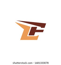 logo lf design vector modern graphic
