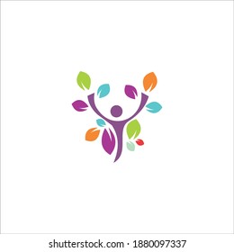 vector de la plantilla de icono de vida de logotipo