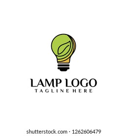 Logo Light Bulb Lamp concept vector