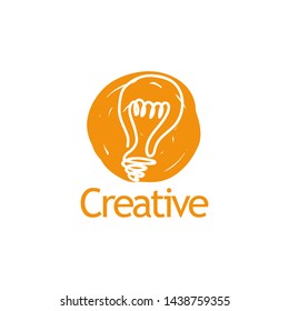 Logo Light Bulb Lamp concept vector