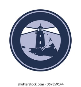 logo of light house. lighthouse logo vector.