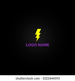 Logo lightning flash , the electric charge