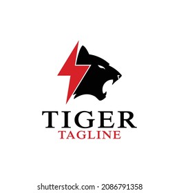 Logo Lightning Panther or tiger With Circle General Good For Any Industry