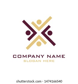 Logo like people who gather to discuss business / meetings.
Elegant, classy and professional.