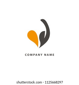 Logo line art brush for design template. Modern paint vector element. Art, paint, inspiration, creative agency logotype. Imagination concept web sign. Vector illustration, Graphic Editable Design.