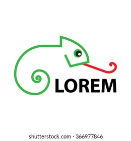 Logo - Line art - Chameleon