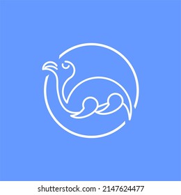 LOGO WITH LINE ART STYLE THAT BALANCES THE TURTLE