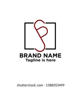 logo line custome font sp with box