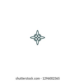 logo line flower  abstract