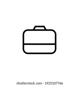 icono de la nueva maleta de la línea de logotipo
