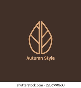 The logo of the line that forms the leaf is split in the middle.