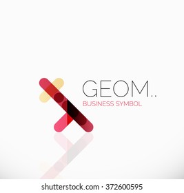 Logo, linear abstract geometric icon