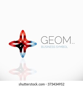 Logo, linear abstract geometric icon