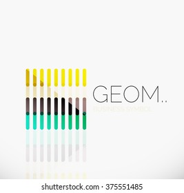 Logo, linear abstract geometric icon