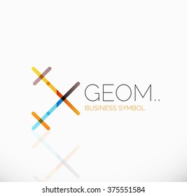 Logo, linear abstract geometric icon Logo, linear abstract geometric icon