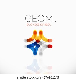 Logo, linear abstract geometric icon