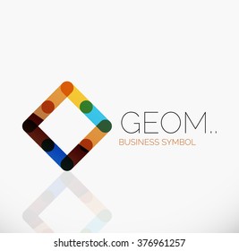 Logo, linear abstract geometric icon