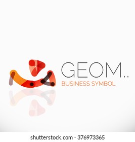 Logo, linear abstract geometric icon