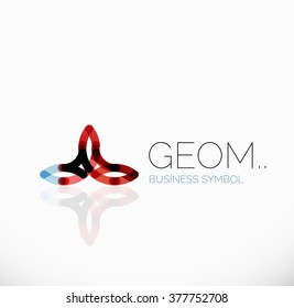 Logo, linear abstract geometric icon