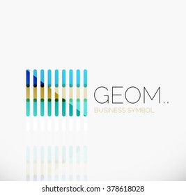 Logo, linear abstract geometric icon