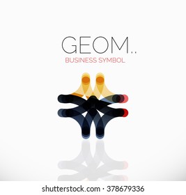 Logo, linear abstract geometric icon
