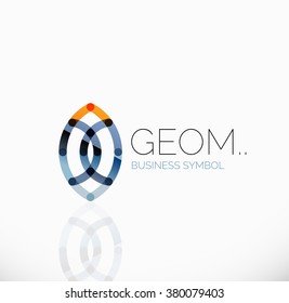 Logo, linear abstract geometric icon