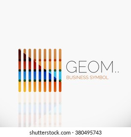 Logo, linear abstract geometric icon