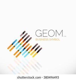 Logo, linear abstract geometric icon