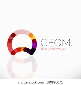 Logo, linear abstract geometric icon