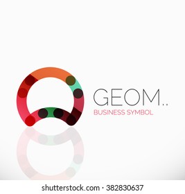Logo, linear abstract geometric icon
