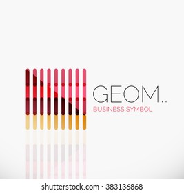 Logo, linear abstract geometric icon