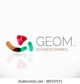 Logo, linear abstract geometric icon