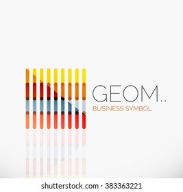 Logo, linear abstract geometric icon