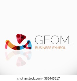 Logo, linear abstract geometric icon