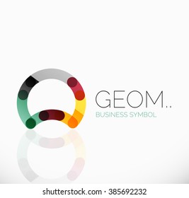 Logotipo, icono geométrico abstracto lineal
