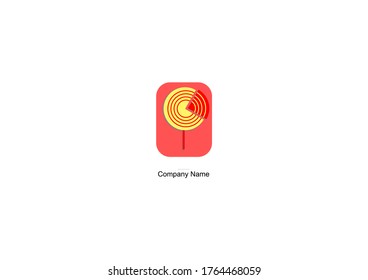 logo lingkaran. simbol lingkaran. logo lingkaran pie