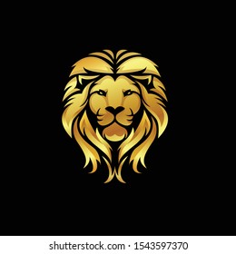 logo lion head luxury and modern