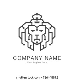 logo lion technology