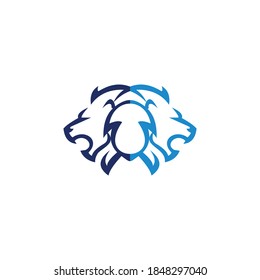 logo lion vector icon templet