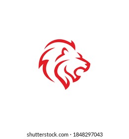símbolo de icono del vector del león de logotipo