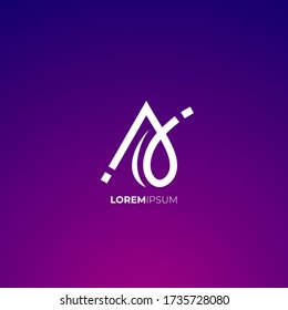 Un logotipo con ilustración vectorial de estilo líquido para la identidad de la empresa y marca comercial uso perfecto para la marca de la tarjeta de nombre 