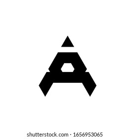 Ein Logo ist eine kleine Erklärung für das Konzept des Logos: ein einzigartiger A-Brief mit klaren, klaren, dicken und eleganten Linien
