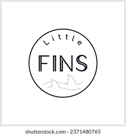 logo for little fins swim school.Modern Sports Club Badge Logo - Swimming