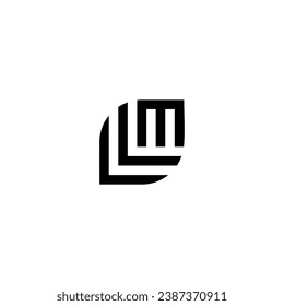 Logo lm Initial lm vektor Broker investieren Illustration