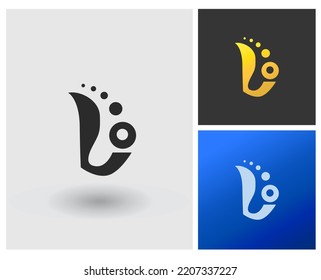 Logo LO Letter shape monogram for company