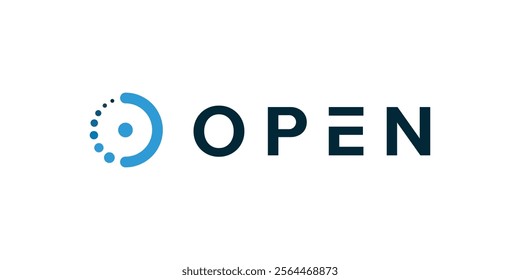 Logo loading, logo opening. Abstract logo, simple, icon, illustration, symbol.